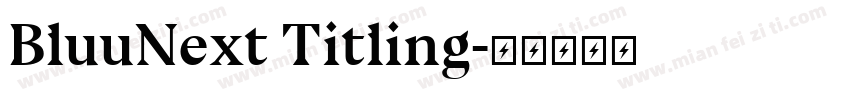 BluuNext Titling字体转换